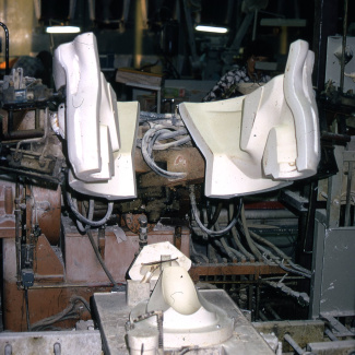 Fabrik Iföverken Sanitetsgodsfabriken SP2 Avformning Robot 1968