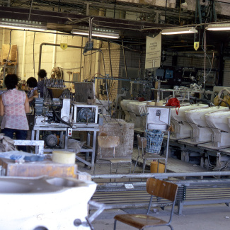 Fabrik Iföverken Sanitetsgodsfabriken SP2 Linjen 1968