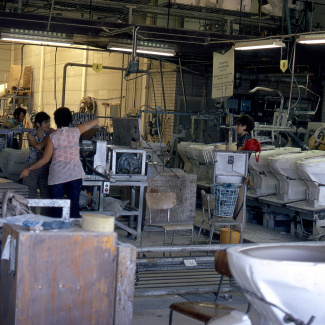 Fabrik Iföverken Sanitetsgodsfabriken SP2 Linjen 1968