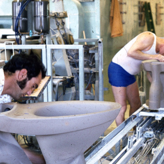 Fabrik Iföverken Sanitetsgodsfabriken SP2 Puts 1968