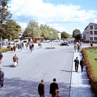 Bromölla Infart Iföverken mot Torget 1960