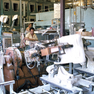 Fabrik Iföverken Sanitetsgodsfabriken SP2 Avformning  1965