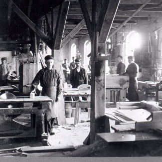 Fabrik Iföverken Snickeriverkstan 1920-tal