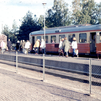 Bromölla Bromölla Station Rälsbuss från Kristianstad