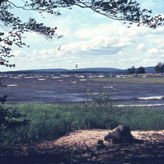 Bromölla Ivösjön från Pynten mot Ivön