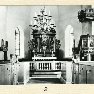 Bromölla Ivetofta Kyrka Altare Predikstol 1950