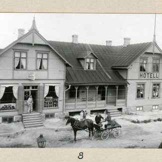 Bromölla Storgatan Petterssons Affär och Hotellet 1910-tal