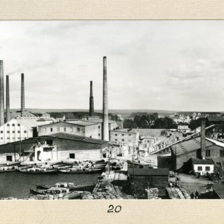 Fabrik Iföverken Hamn Cementfabrik Snickeri 1930-tal