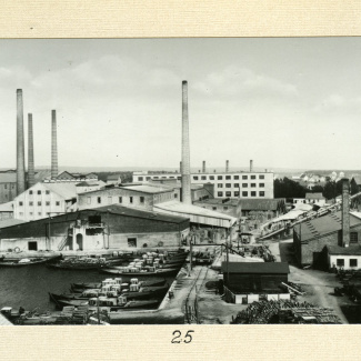 Fabrik Iföverken Hamn Cementfabrik Snickeri 1930-tal