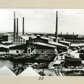 Fabrik Iföverken Hamn Cementfabrik Snickeri 1930-tal