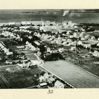 Bromölla Flygfoto över Bromölla Centrum 1937