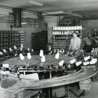 Fabrik Iföverken Isolatorfabriken Glasering 1950