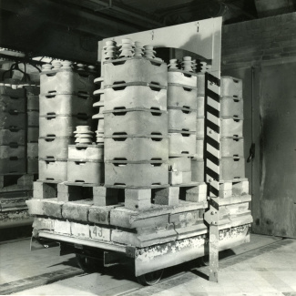 Fabrik Iföverken Isolatorfabriken Ugndvagn 1950