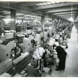 Fabrik Iföverken Pressgodsfabriken Pressningslina 1950