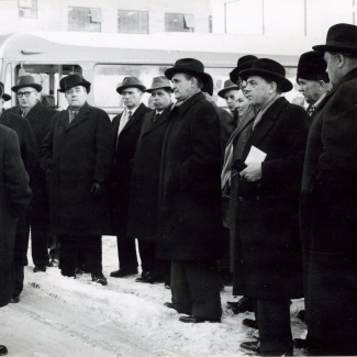 Fabrik Iföverken Bevillningsutskott studieresa från Kristianstad 1958