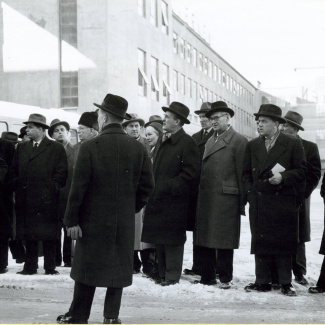 Fabrik Iföverken Bevillningsutskott studieresa från Kristianstad 1958