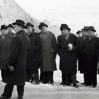 Fabrik Iföverken Bevillningsutskott studieresa från Kristianstad 1958