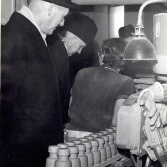 Fabrik Iföverken Bevillningsutskott studieresa från Kristianstad 1958