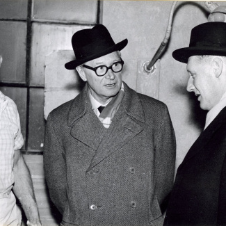 Fabrik Iföverken Bevillningsutskott studieresa från Kristianstad 1958