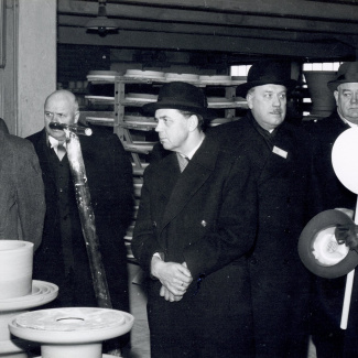 Fabrik Iföverken Bevillningsutskott studieresa från Kristianstad 1958