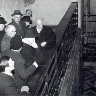 Fabrik Iföverken Bevillningsutskott studieresa från Kristianstad 1958