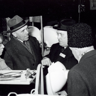 Fabrik Iföverken Bevillningsutskott studieresa från Kristianstad 1958