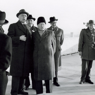 Fabrik Iföverken Bevillningsutskott studieresa från Kristianstad 1958