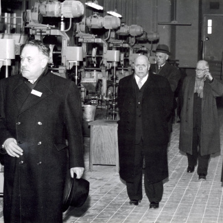 Fabrik Iföverken Bevillningsutskott studieresa från Kristianstad 1958