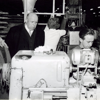 Fabrik Iföverken Bevillningsutskott studieresa från Kristianstad 1958