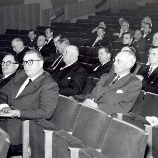 Fabrik Iföverken Bevillningsutskott studieresa Mosaikbiografen 1958