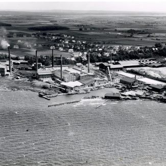 Fabrik Iföverken Flygfoto 1929