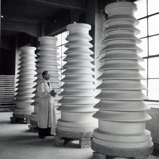 Fabrik Iföverken Isolatorfabriken Färdiga Isolatorer 1950