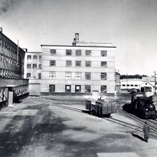 Fabrik Iföverken Gaveln Isolatorfabriken 1950