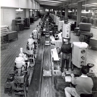 Fabrik Iföverken Pressgodsfabriken Maskinpressningslinje 1940