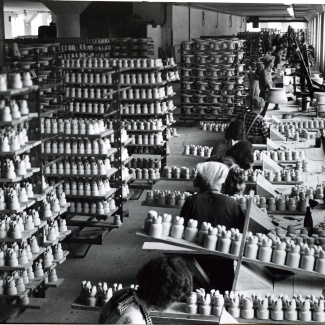 Fabrik Iföverken Isolatorfabriken Putsning Linjeisolatorer 1940