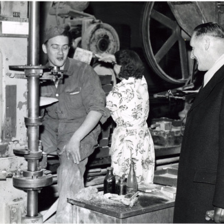 Fabrik Iföverken Fabriksbesök 1950