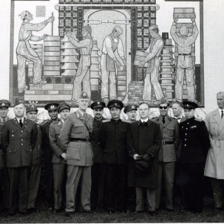 Fabrik Iföverken Militärattacheerna Fabriksbesök 1958