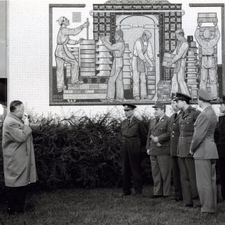 Fabrik Iföverken Militärattacheerna Fabriksbesök 1958