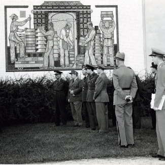 Fabrik Iföverken Militärattacheerna Fabriksbesök 1958