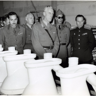 Fabrik Iföverken Militärattacheerna Fabriksbesök 1958