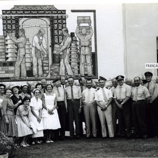 Fabrik Iföverken Militärattacheerna Fabriksbesök 1958