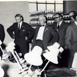 Fabrik Iföverken Militärattacheerna Fabriksbesök 1958