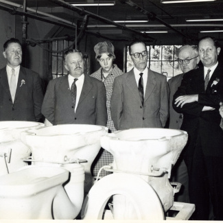 Fabrik Iföverken Militärattacheerna Fabriksbesök 1958