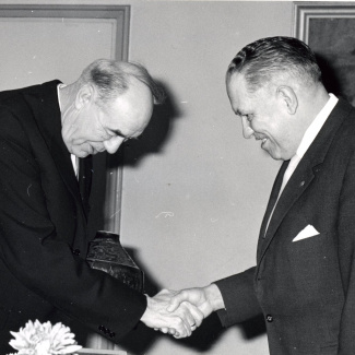 Fabrik Iföverken Avtackning Ing August Svensson 1963