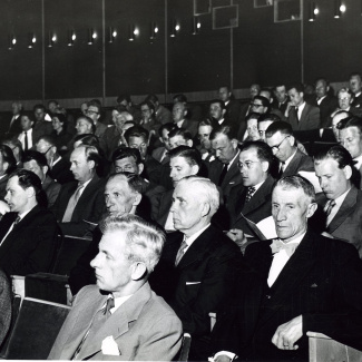 Fabrik Iföverken Företagsnämndens sammanträde E Wehtje 1956