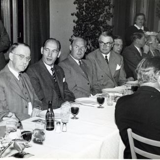 Fabrik Iföverken Företagsnämnden Ifö Hotell Avskedsmiddag föe E Wehtje 1957