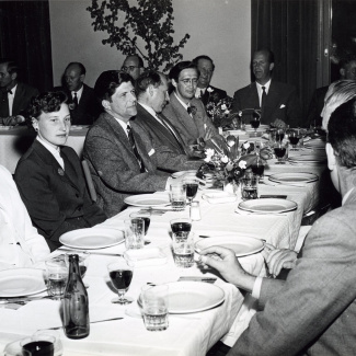 Fabrik Iföverken Företagsnämnden Ifö Hotell Avskedsmiddag föe E Wehtje 1957
