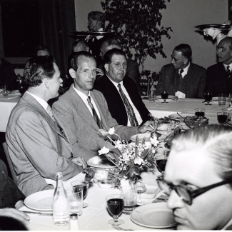Fabrik Iföverken Företagsnämnden Ifö Hotell Avskedsmiddag föe E Wehtje 1957