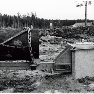 Övrigt Kraftledning Resning Stolpe i Betongfundament