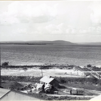 Fabrik Iföverken Vy över Ivösjön från Cementfabriken 1936